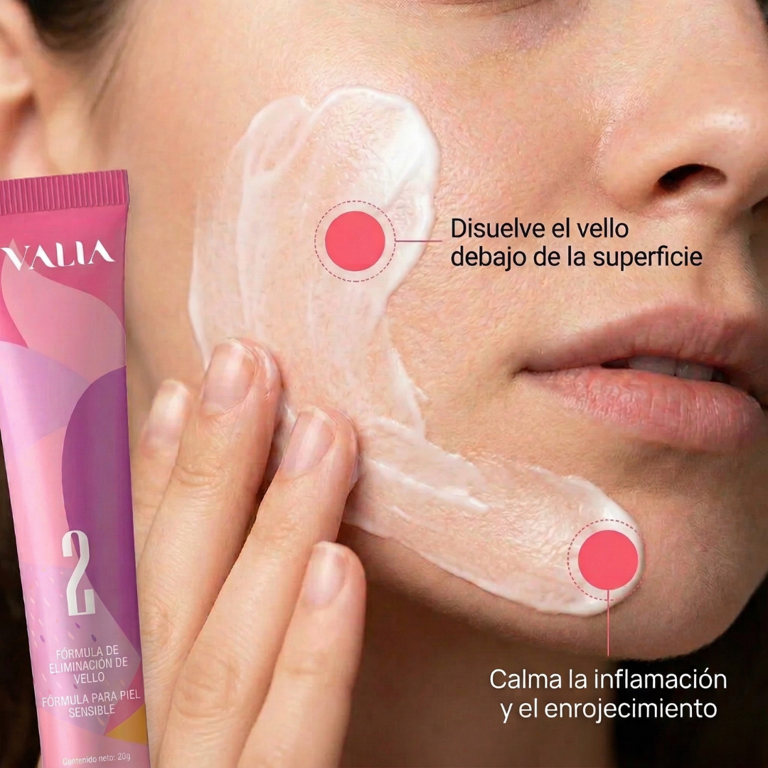 VALIA™ Kit Eliminador de Vello Facial 3 Pasos
