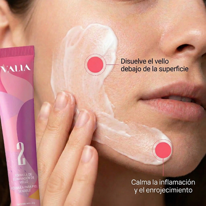 VALIA™ Kit Eliminador de Vello Facial 3 Pasos