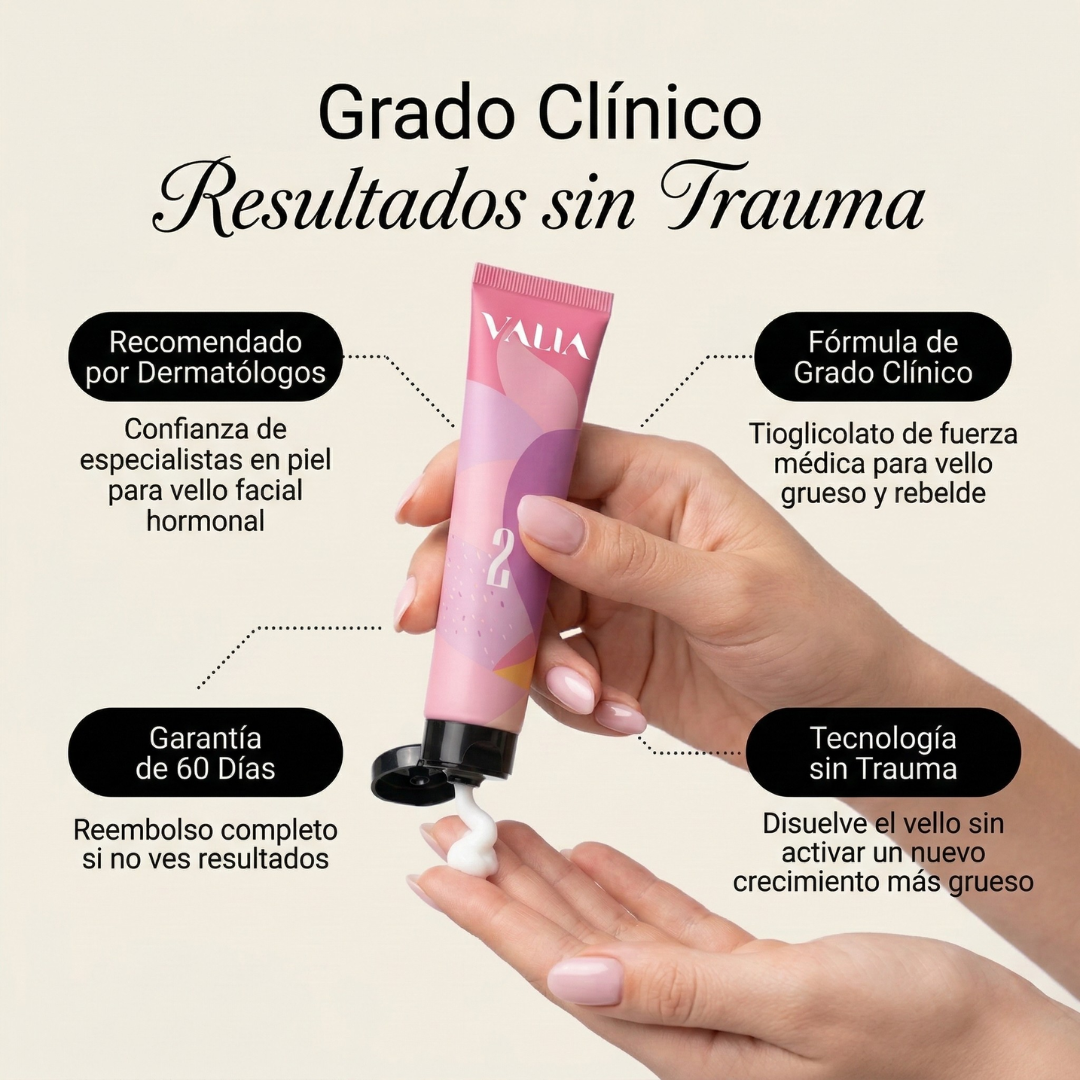 VALIA™ Kit Eliminador de Vello Facial 3 Pasos
