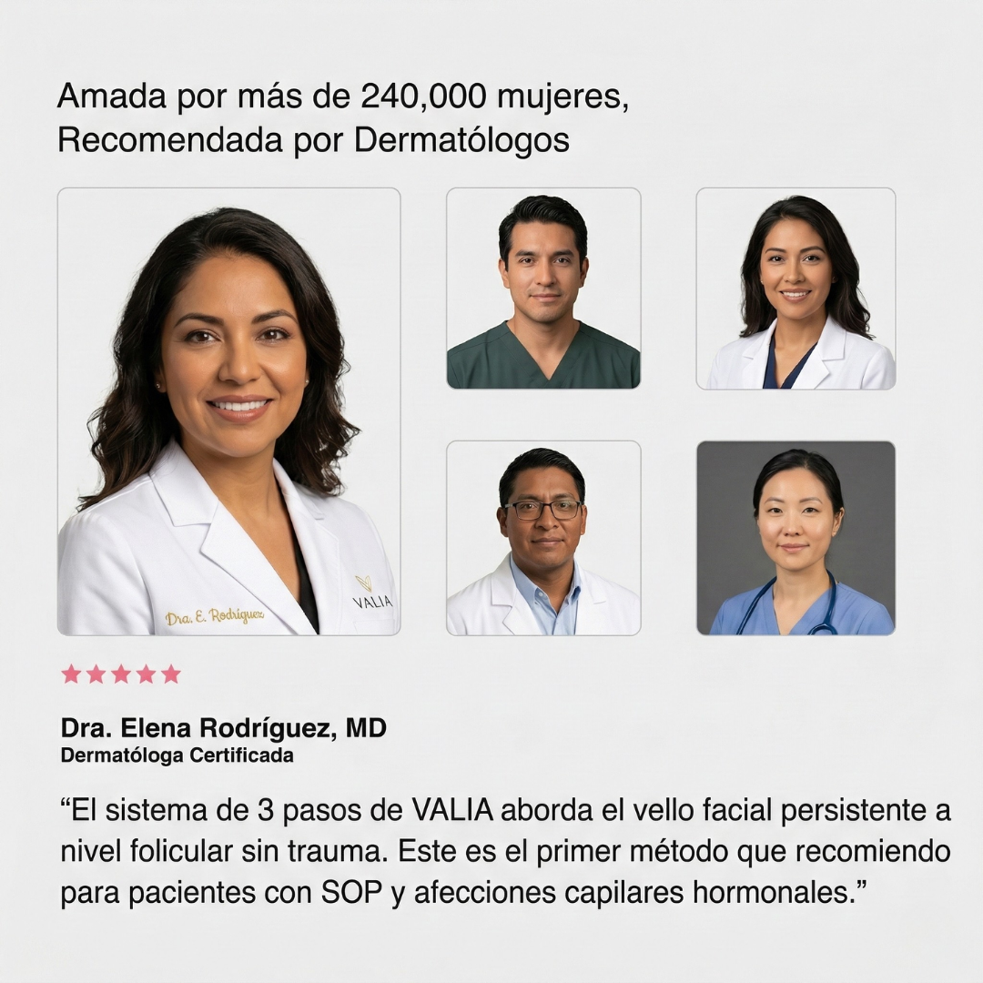 VALIA™ Kit Eliminador de Vello Facial 3 Pasos